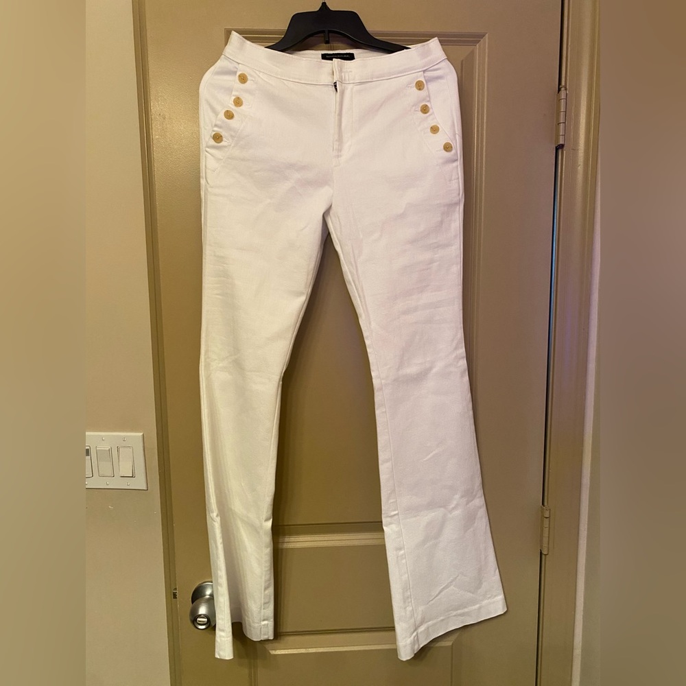 White banana republic sailor pants size 4/27